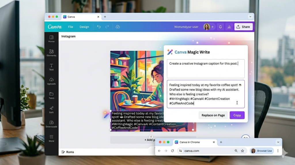Canva Magic writing
