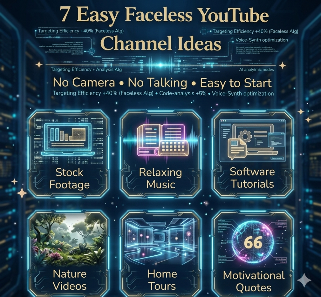 Faceless YouTube channel niche selection diagram
