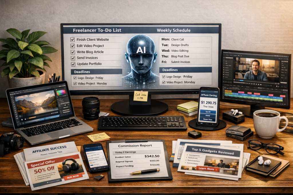 AI freelancer workspace setup