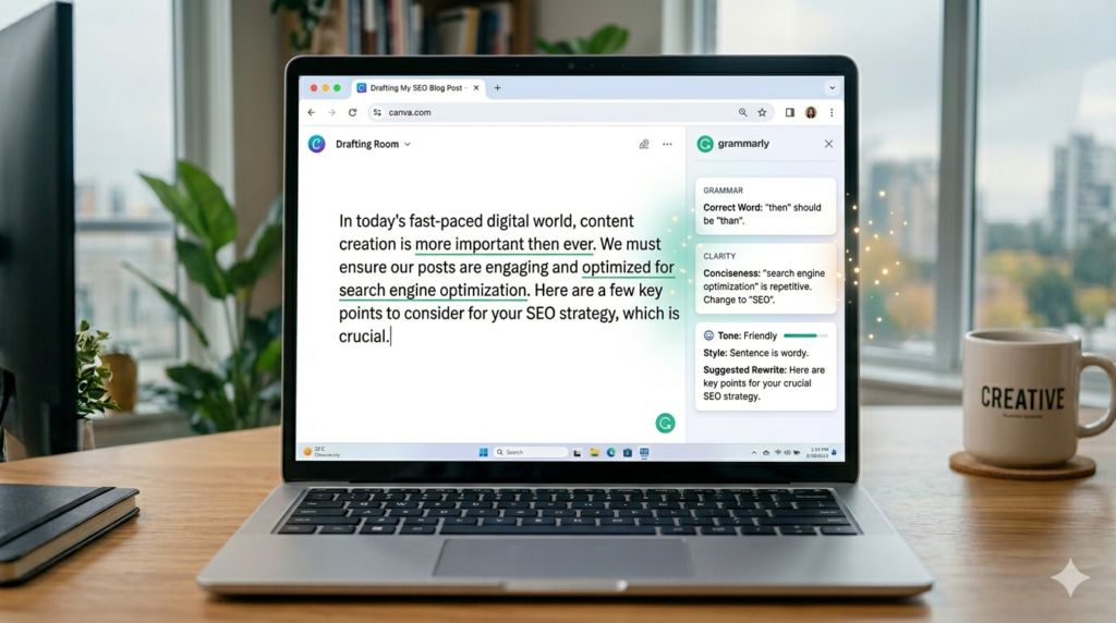 Grammarly writing