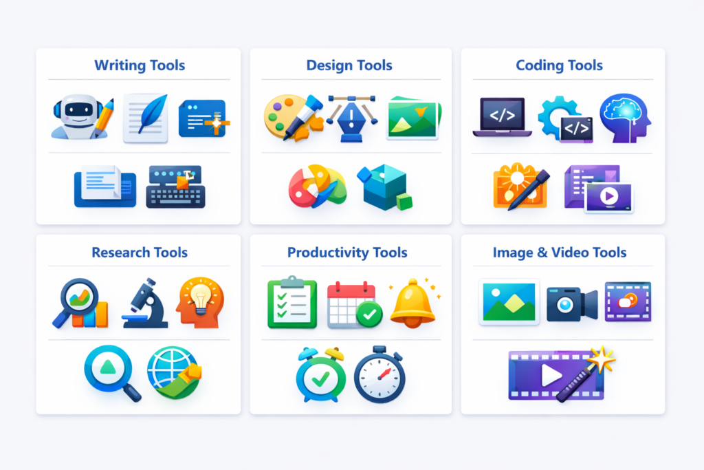 best free AI tools categories overview