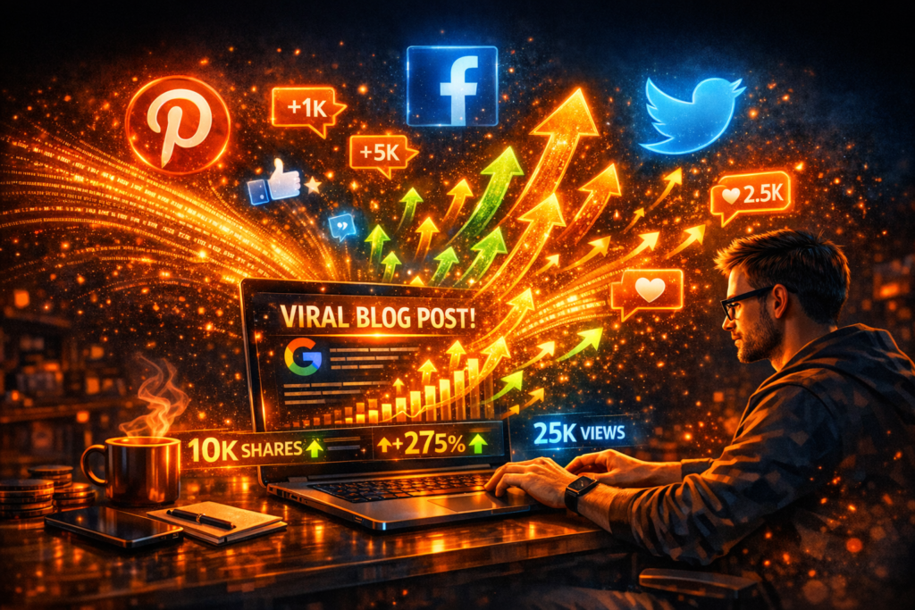 promote blog posts on social media for traffic